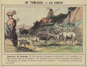 La chevre (färg litho)