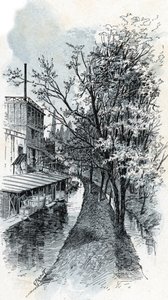 Utsikt över de två Bievre-floderna från Boulevard d