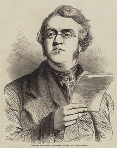 William Makepeace Thackeray, författare till Vanity Fair av Gustave Janet