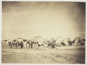 Artilleriläger, Camp de Chalons av Gustave Le Gray
