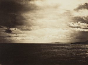 Molnig himmel, Medelhavet, 1857 av Gustave Le Gray