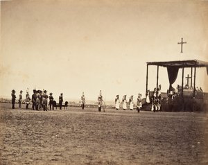 Mässa på Camp de Châlons, 1857. av Gustave Le Gray