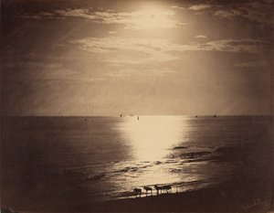 Le Soleil au Zénith - Océan / Solen vid Zenith, Normandie av Gustave Le Gray