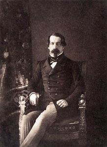 Louis Napoleon Bonaparte (1808-1873) blivande kejsare Napoleon III, här som den franska republikens 1:e president, foto av Gustave Le Gray