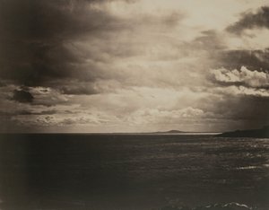 Medelhavet med berget Agde, 1857. av Gustave Le Gray