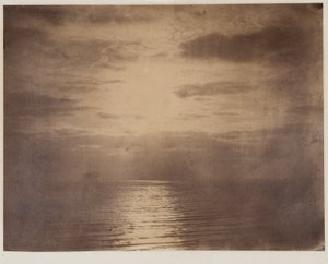 Solens inverkan på molnen--Ocean av Gustave Le Gray