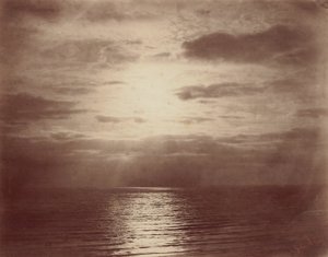 Soleffekt i molnen-havet av Gustave Le Gray