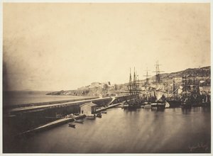 Kajen i Sète, 1857. av Gustave Le Gray