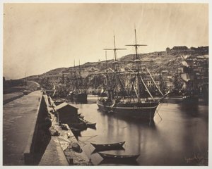 Hamnen och staden Sète-Mediterranée (Port et Ville de Sète-Mediterranée) av Gustave Le Gray