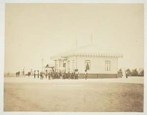 Utan titel [officerare och dignitärer], 1857. av Gustave Le Gray