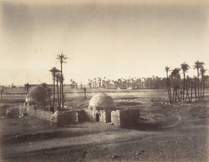Utsikt över Thebeslätten tagen från Karnacs tempel, 1867. av Gustave Le Gray