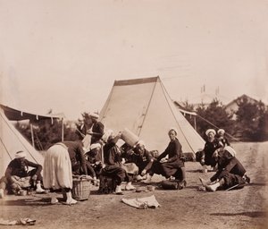 Zouavernas måltid av Gustave Le Gray