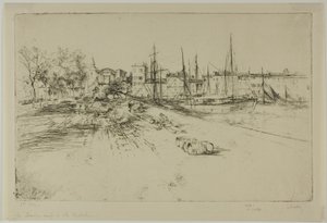 Den nya hamnen i la Rochelle av Gustave Leheutre