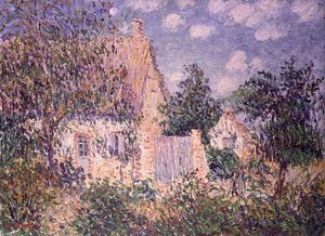 Stuga på St. Cyr du Vaudreuil (olja på duk) av Gustave Loiseau