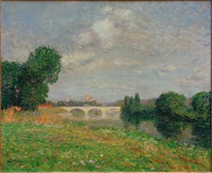 Perronet-bron i Nantes av Gustave Loiseau