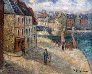 Docka i Dieppe, av Gustave Loiseau