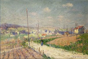 Vår i Ile de France; Vår i Ile de France, 1916 av Gustave Loiseau
