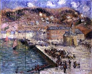 Fiskmarknaden av Gustave Loiseau