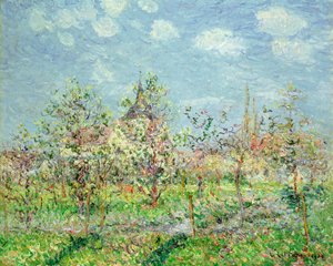 Blommande fruktträdgård, l902 av Gustave Loiseau