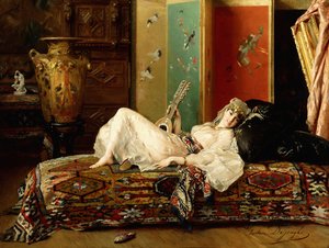 En liggande Odalisque,