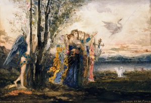 Amor och muserna av Gustave Moreau