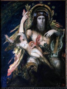 Jupiter (Zeus) och Semelé (sprängd) av Gustave Moreau. av Gustave Moreau