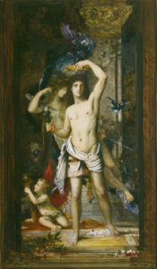 Den unge mannen och döden av Gustave Moreau