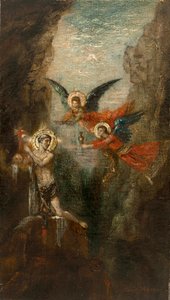Moreau - Ett helgon i öknen, omkring 1879 av Gustave Moreau