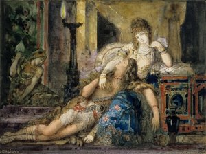 Simson och Delila av Gustave Moreau