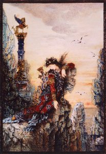 Safir, av Gustave Moreau (1826-1898), olja på duk av Gustave Moreau
