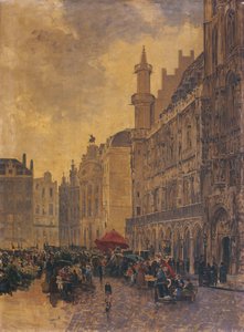 Grande Place i Bryssel av Gustave Walckiers