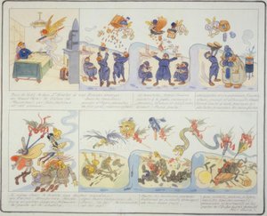 1:a världskriget / julen 1916 / fransk karikatyr av Gustave Wendt