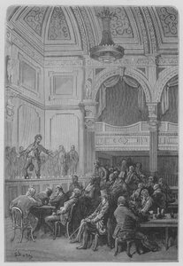 Café-konsert av Gustave after Dore