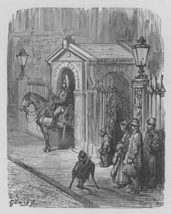 Hästvakt I Fraktion Framför Drottningens Palats av Gustave after Dore
