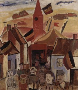 Village Fair, ca 1930 (olja på duk)