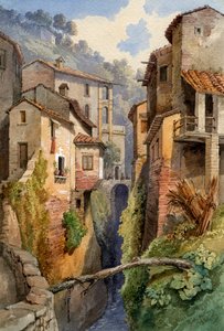 Lucca, Toscana, Italien, 1850. av Gustavo Witting