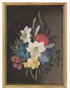 Stilleben av blombukett av Gustavus Hamilton