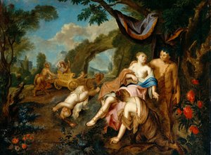 Bacchus och Ariadne, ca 1725