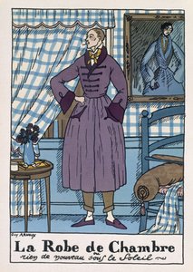 Mans morgonrock, illustration från 