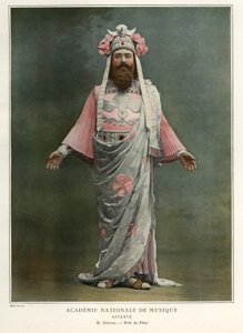 Jean-Francois Delmas som Phur, illustration från tidningen "Le Theatre". av Guy Du
