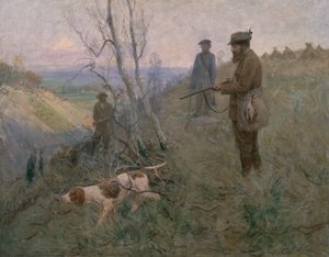 Jakten (olja på duk)
