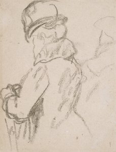 Mademoiselle Pouvereau (kol på papper) av Gwen John