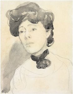 Porträtt av en dam, ca. 1909-1910