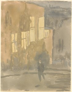 Street at Night, Meudon av Gwen John