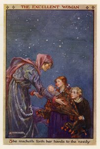 Den utmärkta kvinnan (färglitografi) av Gwynedd M. Hudson