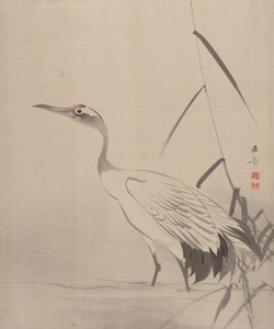 Crane Among Reeds, 1887-92. av Gyokusho Kawabata