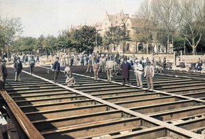 1896-17 järnväg Arena väg Klösz György 2 (färglagd) av György Klösz