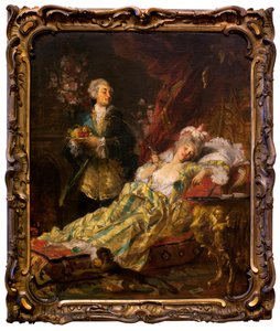 Louis XV (1710-1774) och Madame Du Barry. (Jeanne Becu, känd som de Cantigny eller de Vaubernier