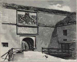Porten till den gamla fästningen i Komárno, 1890-talet av Gyula Háry