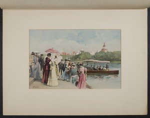 Gondollandning, norra lagunen av H.D. Nichols
